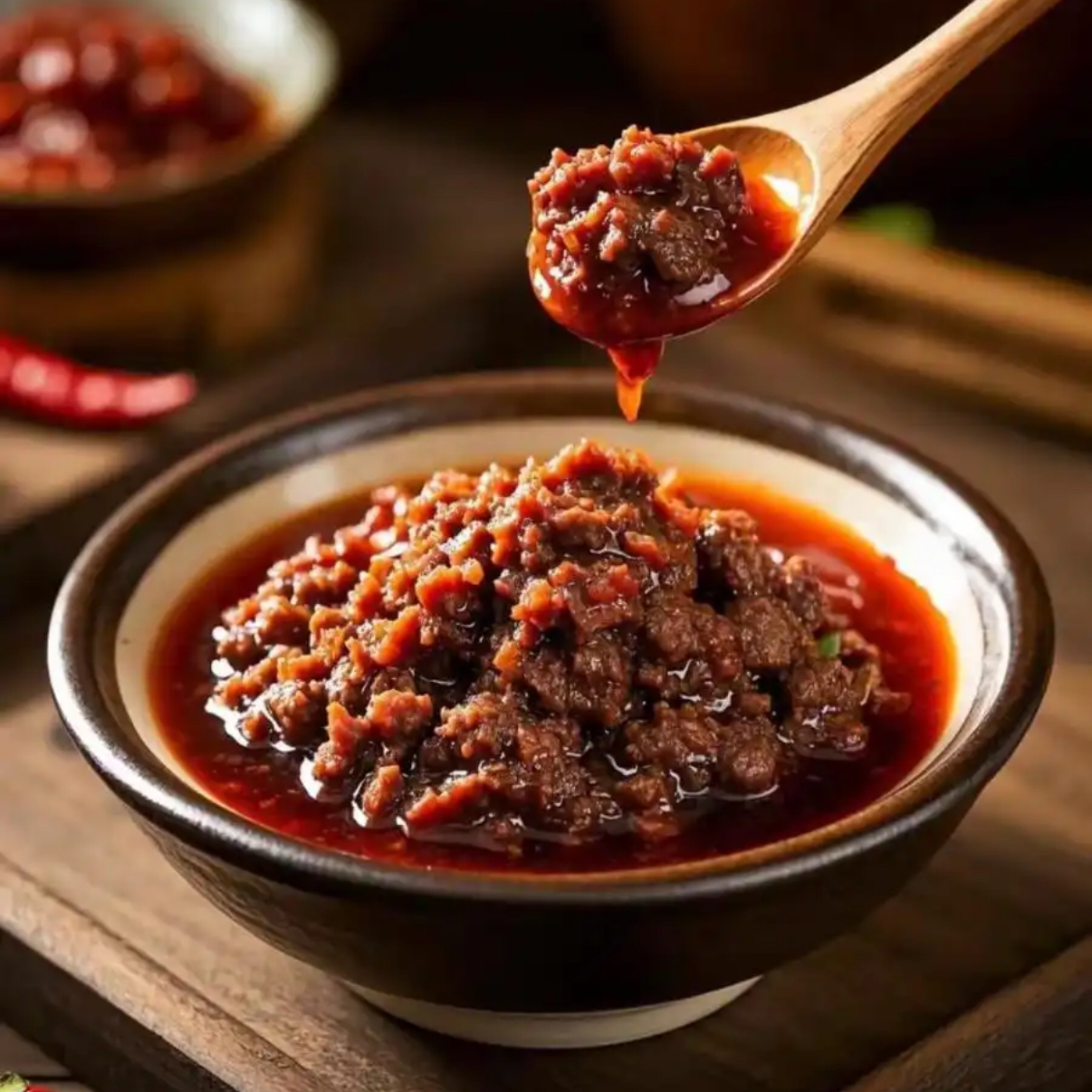 狼小美 香菇牛肉酱20袋美味下饭必备口感香醇开袋即食