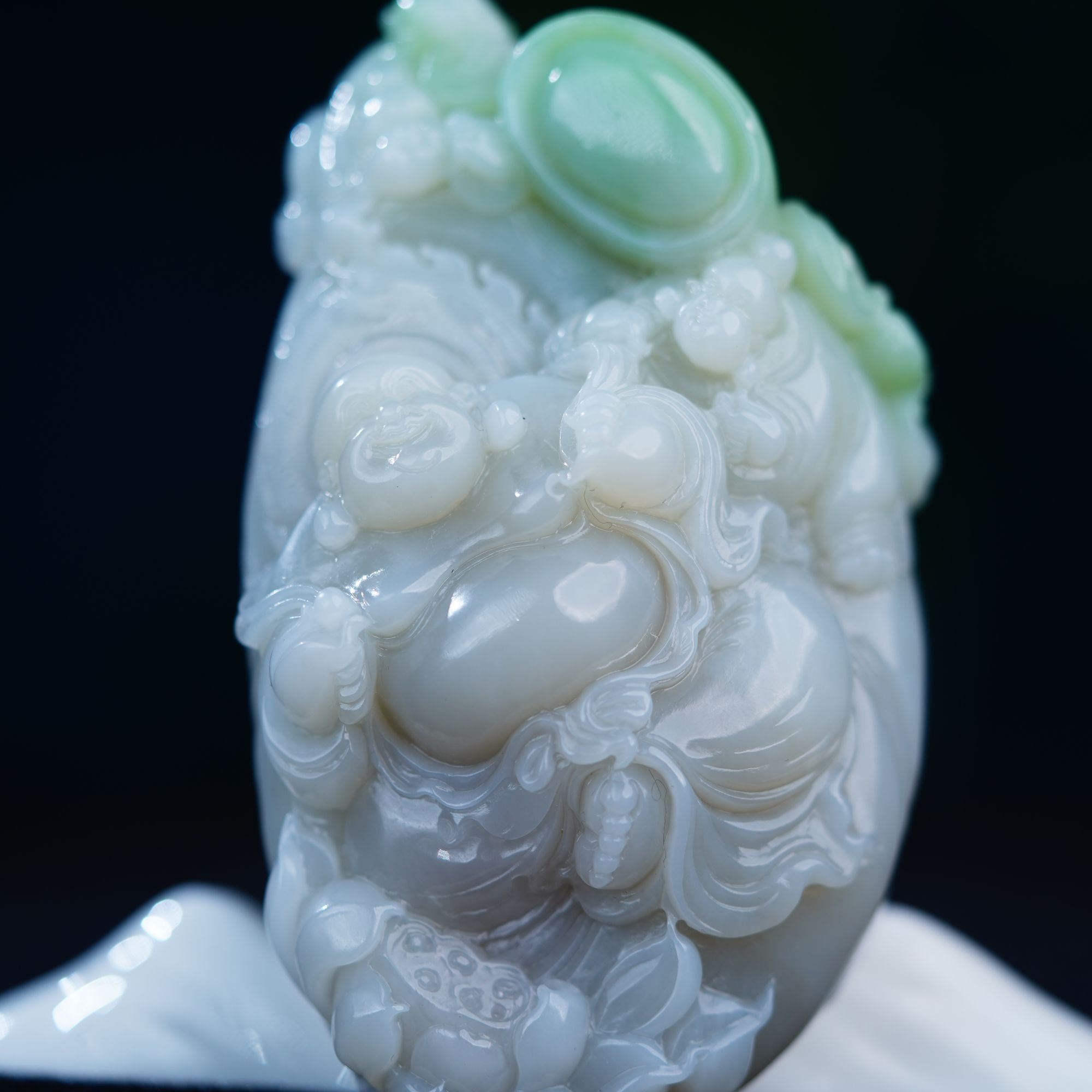 和田玉弥勒佛 346.85g L251027080