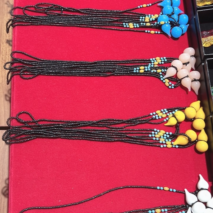 颈饰玻璃手工琉璃福禄项链