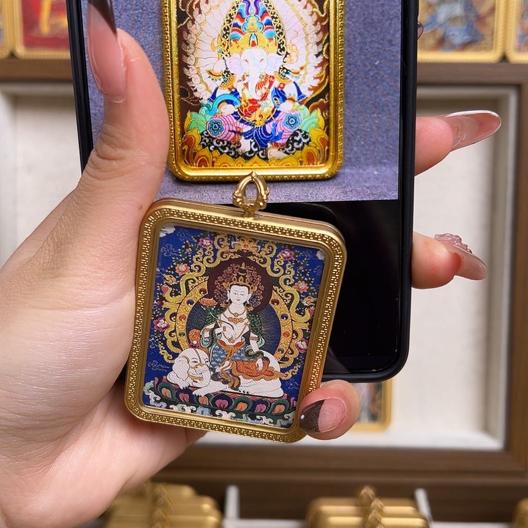 你***吗吊坠双面普贤象老师