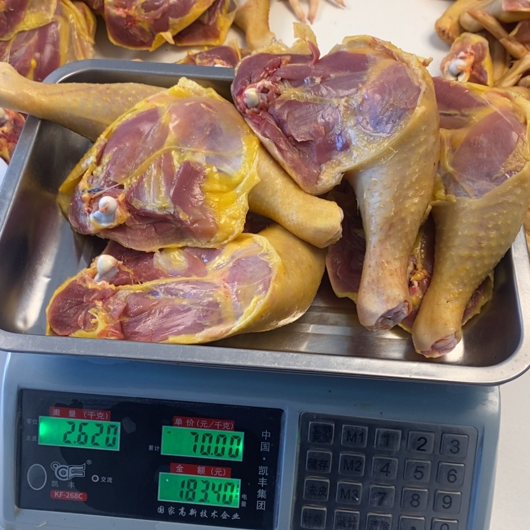 60天中国大陆包装鸡腿160