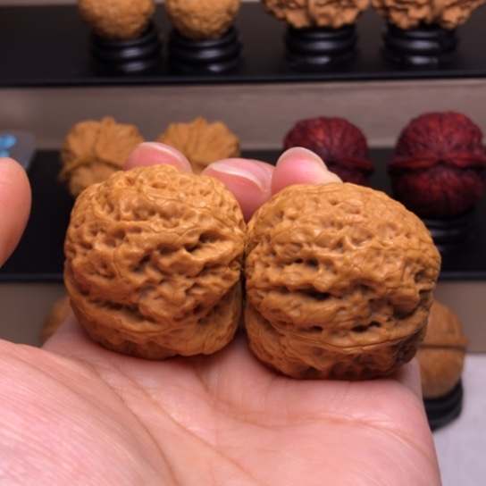 文玩核桃把件虎头门墩33