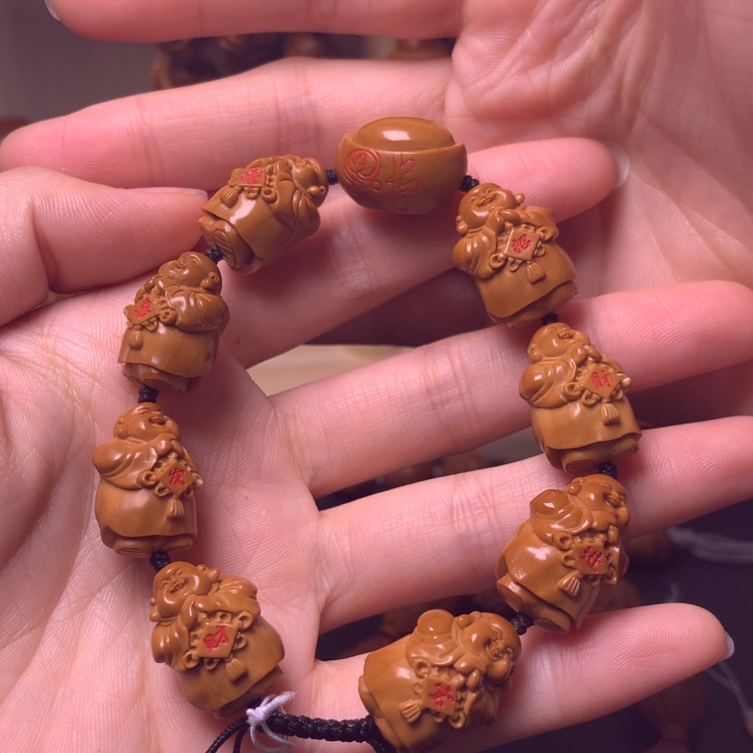 橄榄核手串/手链弥勒佛