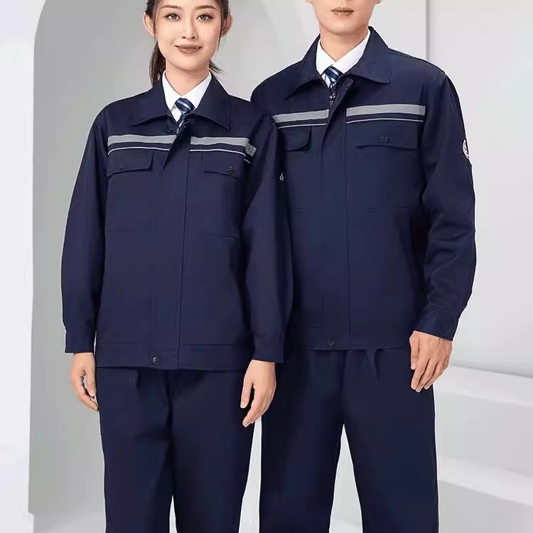 春秋季防静电工作服套装男电子厂爆破石化加油站车间劳保服定制