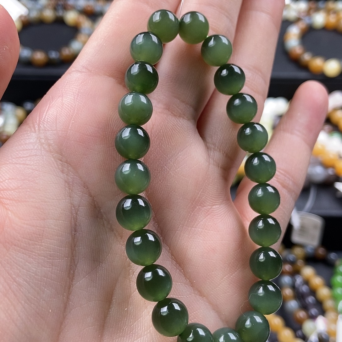 和田玉未镶嵌手链