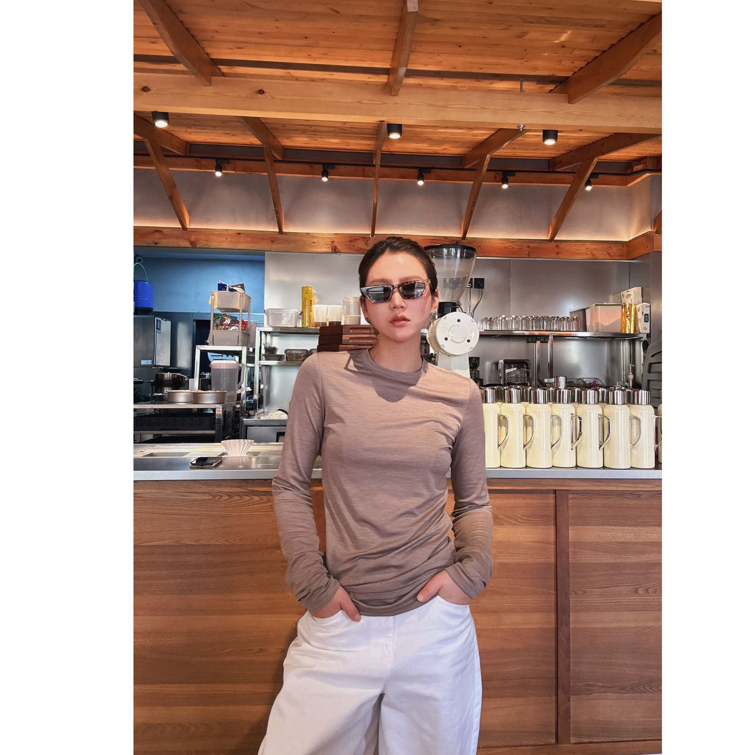 AMASS/阿玛施完美主义极简轻奢高品质单穿打底试穿针织衫5300886