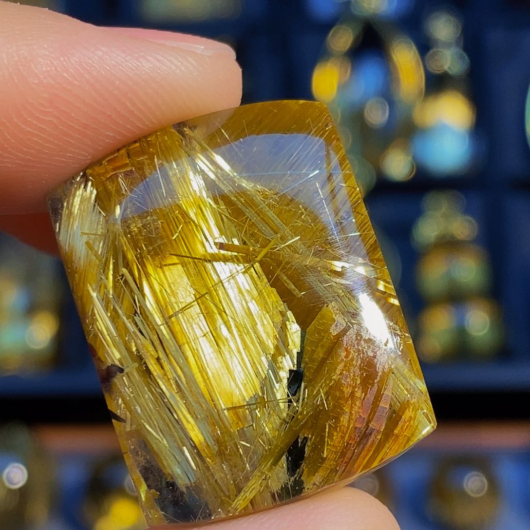 水晶颈饰未镶嵌天然钛晶无事牌吊坠