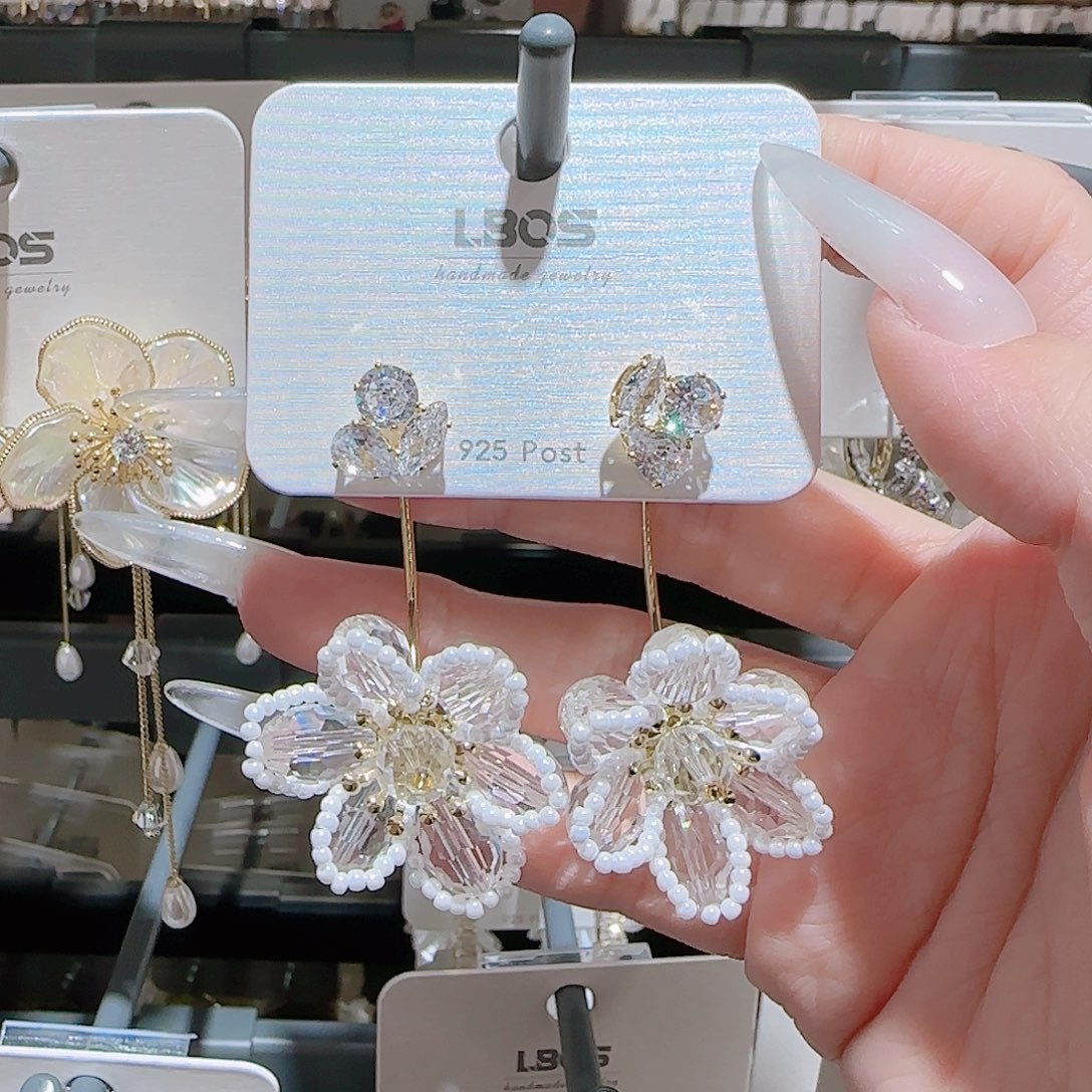 锆石铜合金925银耳环