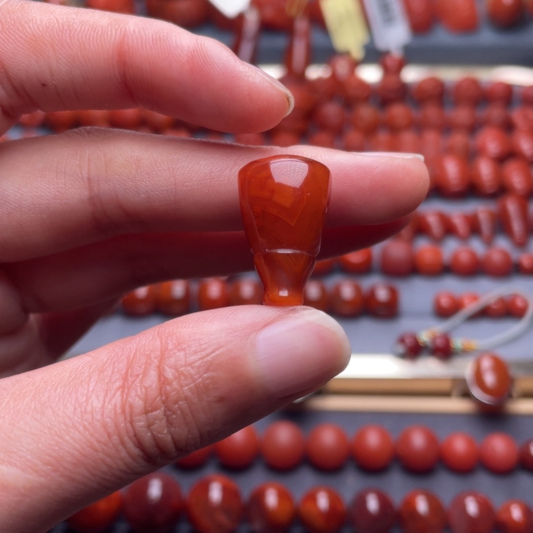 裱***r南红玛瑙未镶嵌其他W13瓦西玫红三通