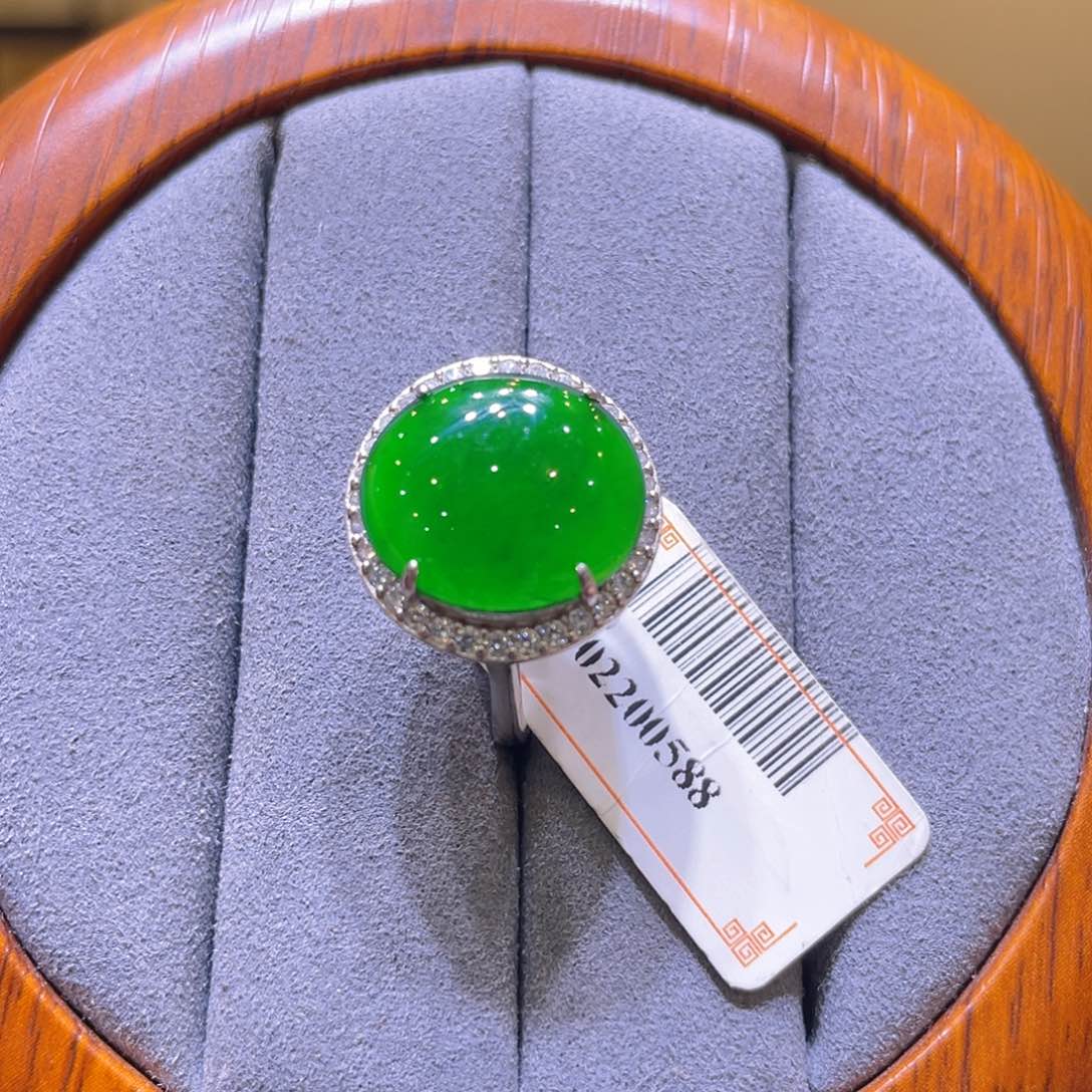 吊坠(不含链)银S925镶嵌翡翠