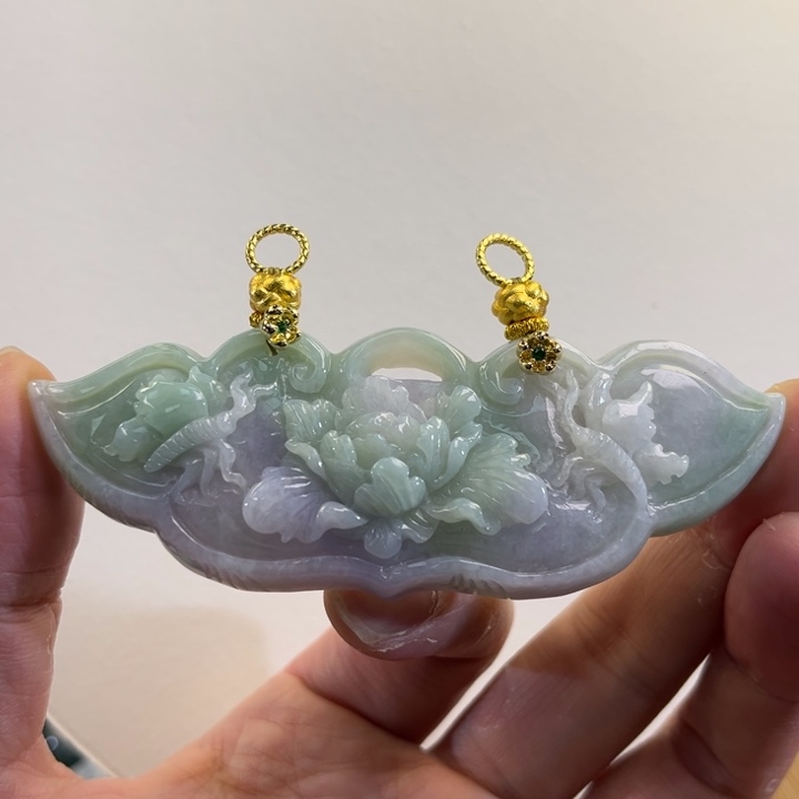 翡翠吊坠(赠链)未镶嵌代编织