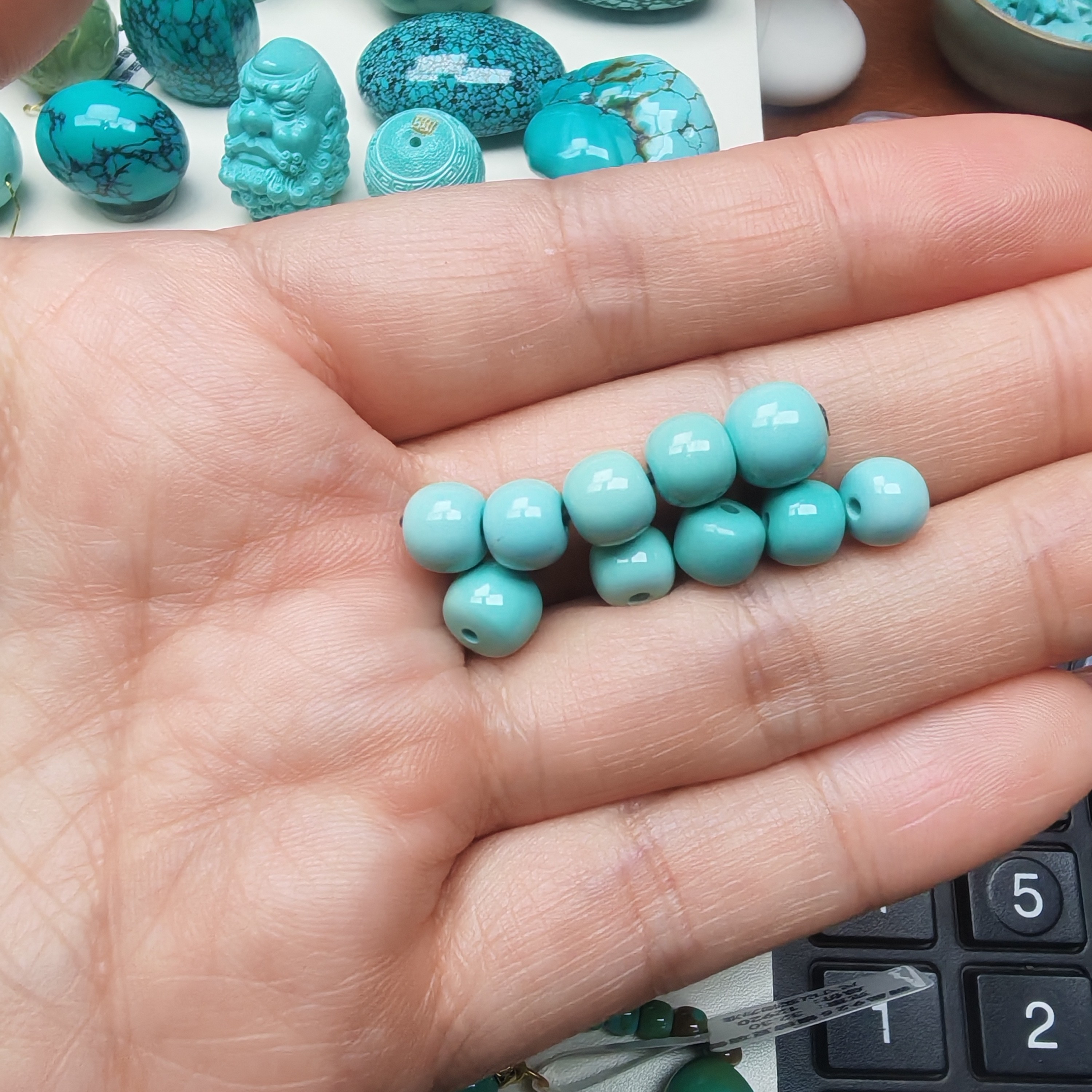 湖北十堰原矿绿松石