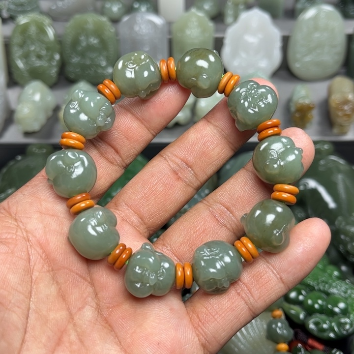 和田玉挂件未镶嵌行*