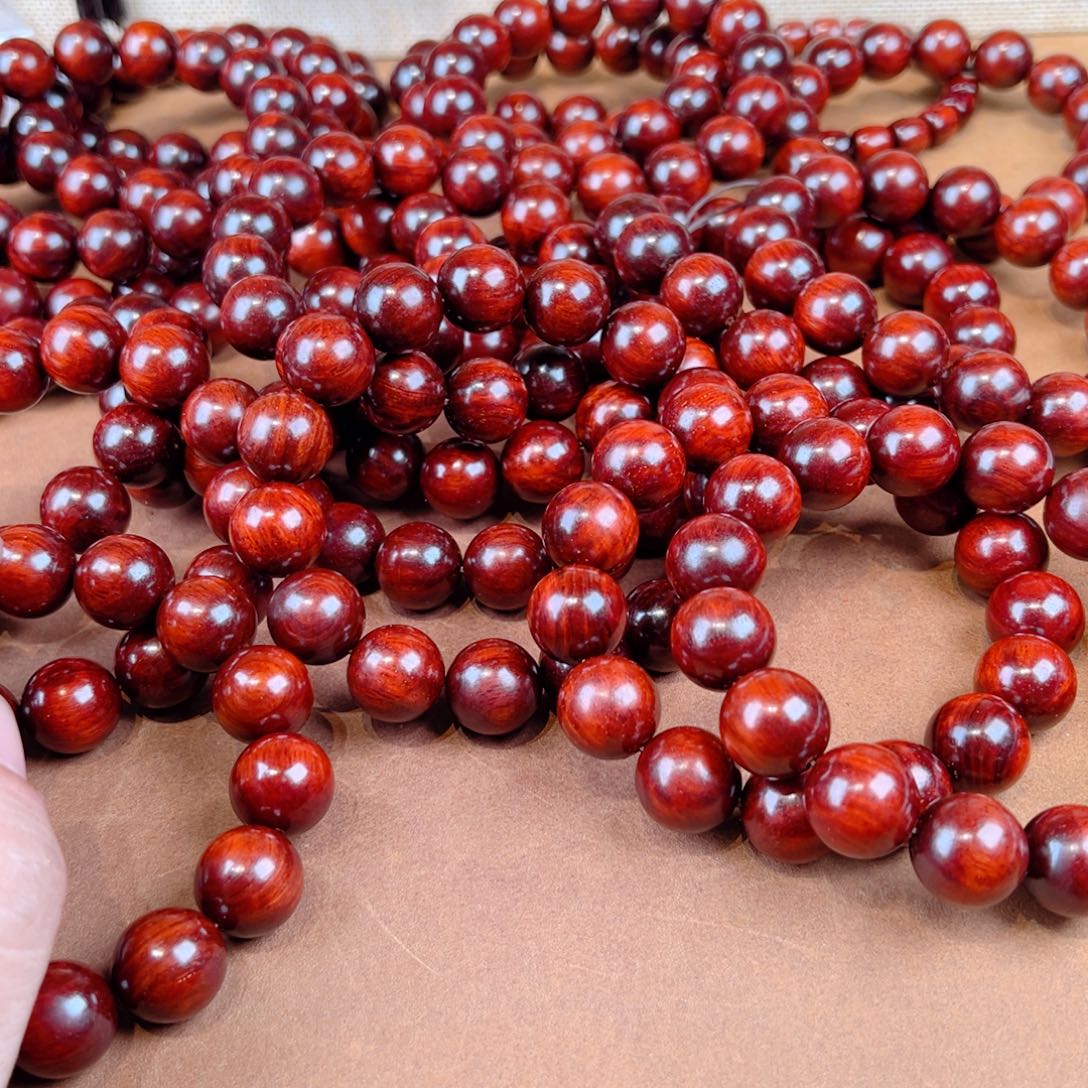 小叶紫檀手串/手链1.5鳞底金星