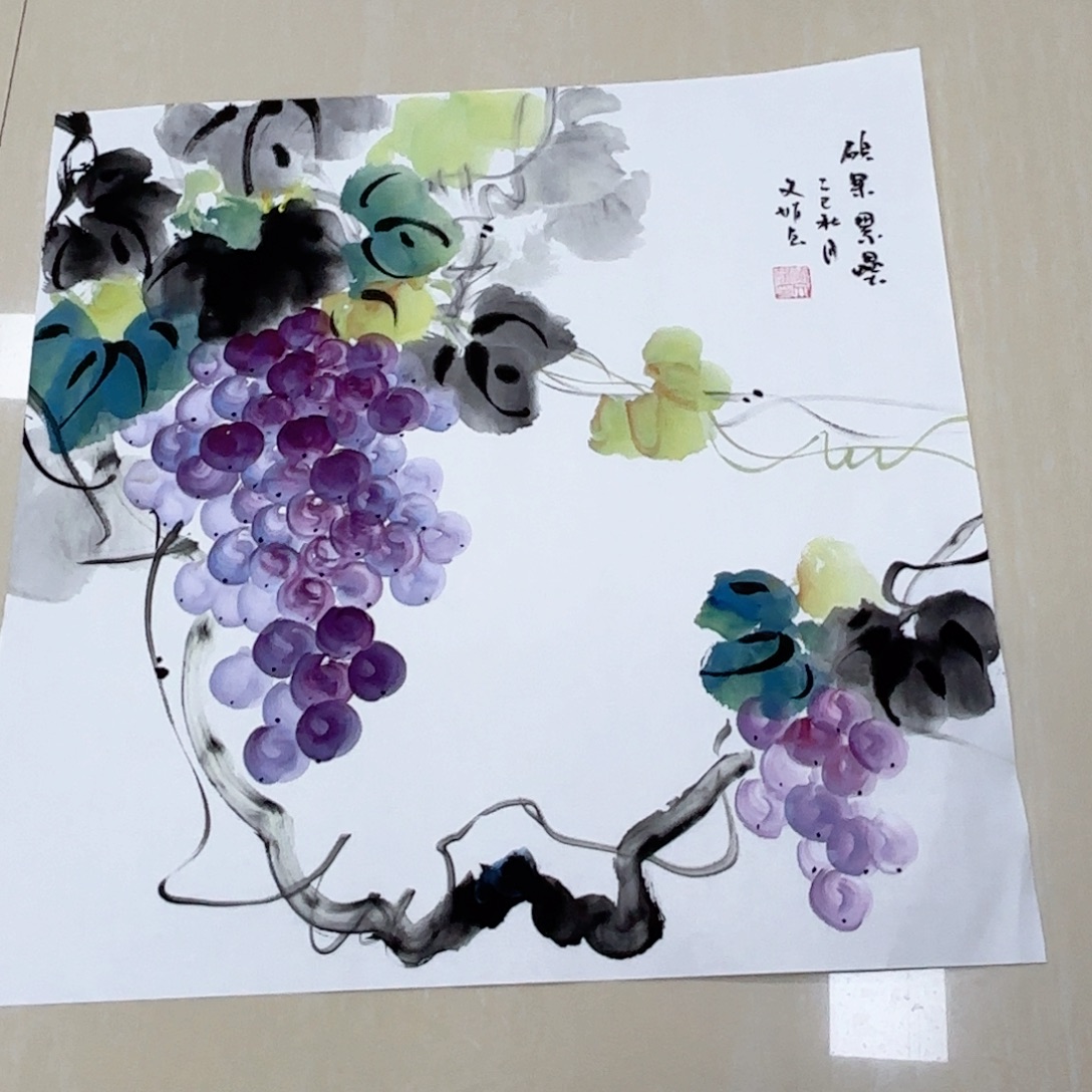 国画国画作品多次