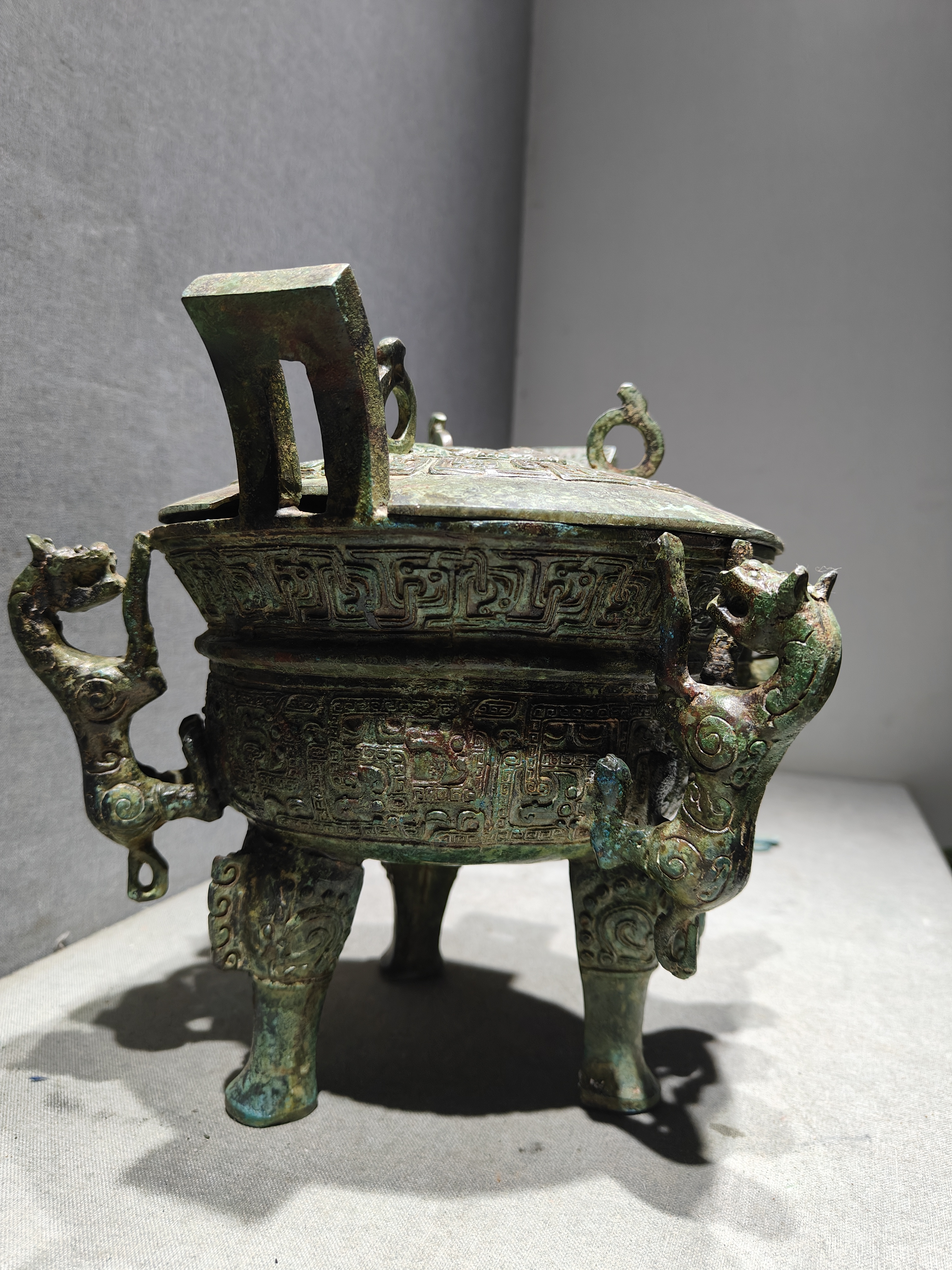 四虎鼎仿古铜器家居摆饰摆放