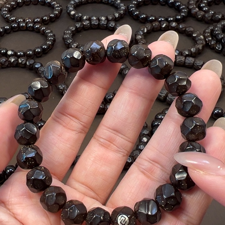 我***仙椰蒂手串10x9无相一物一图椰蒂带标