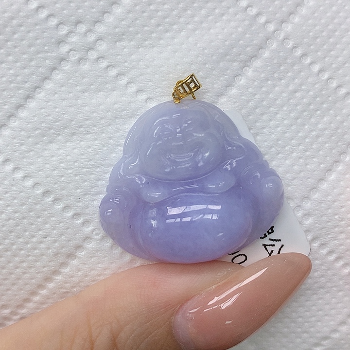 颈饰18K金镶嵌翡翠