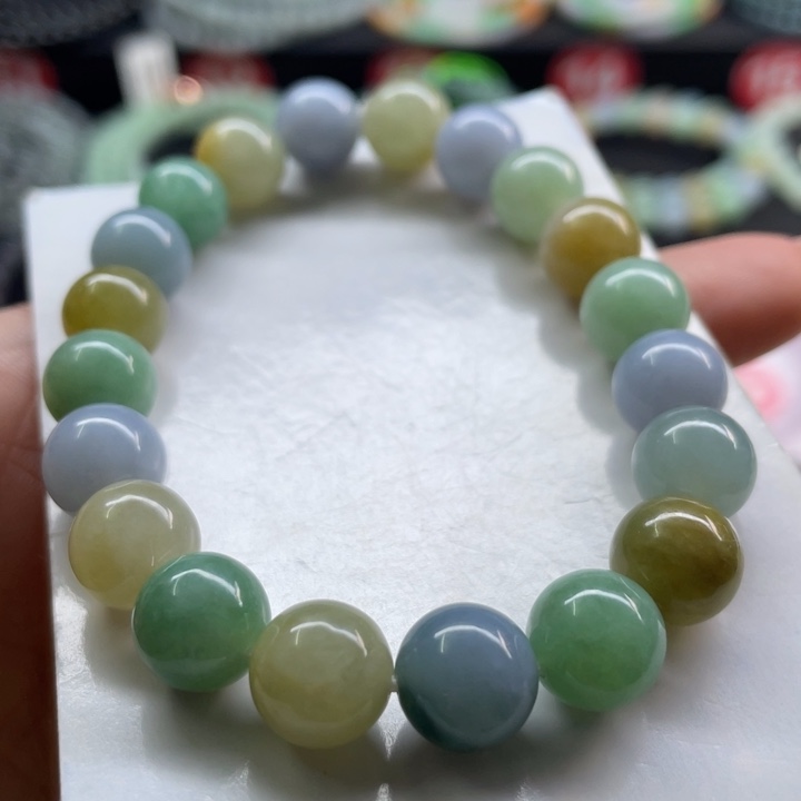 未镶嵌手链翡翠用****8卡9.9有纹