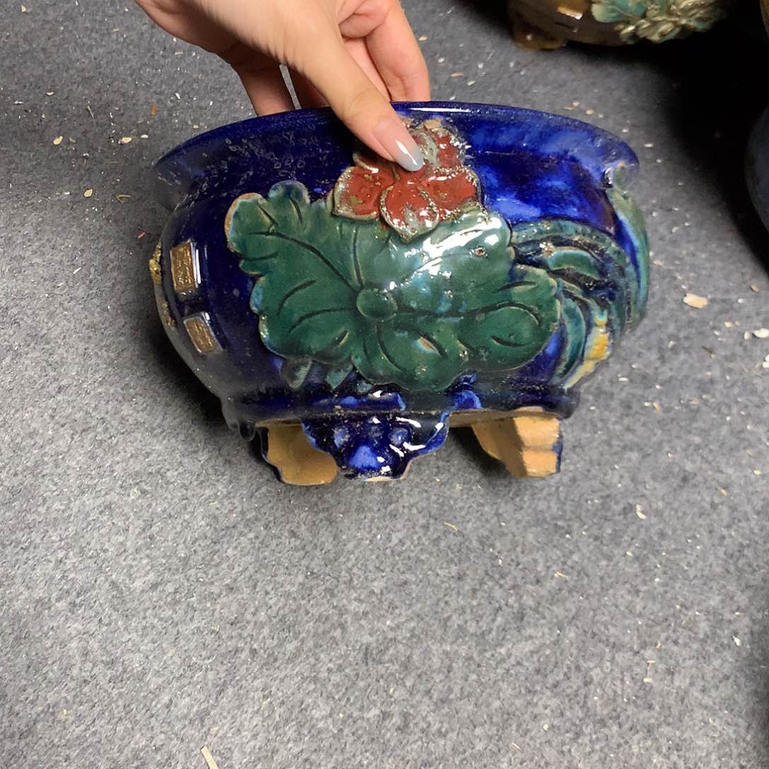 微瑕石湾盆石湾盆