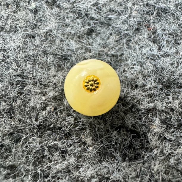 【石趣】天然俄料蜜蜡圆珠 多尺寸蜡质白浓镶嵌18k金标