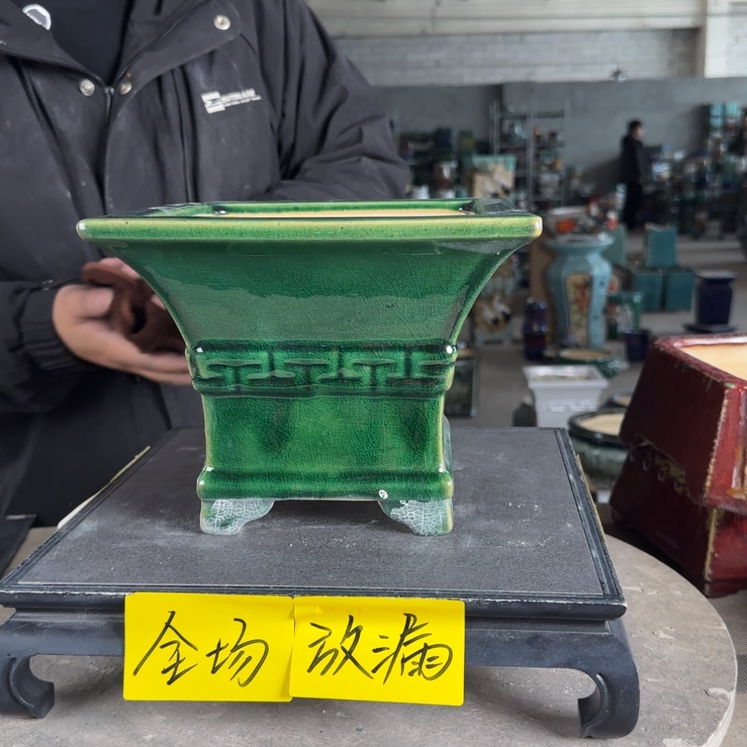 陶。一风堂石湾花盆 微瑕