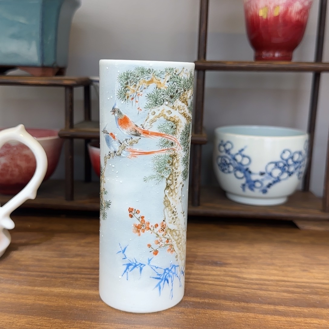 瓷片北*陶瓷作品手绘作品