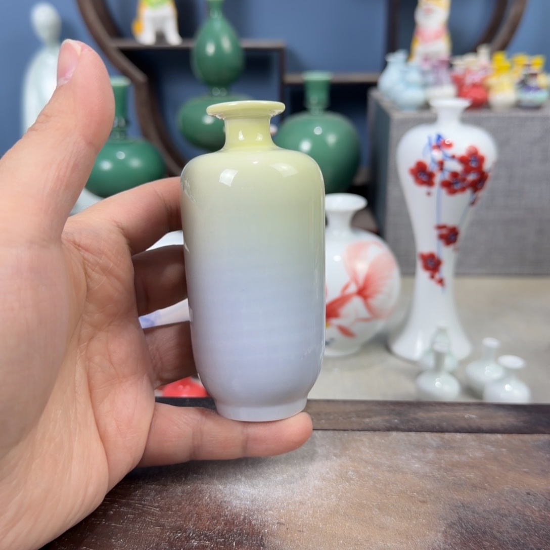 陶瓷手工小花器摆件