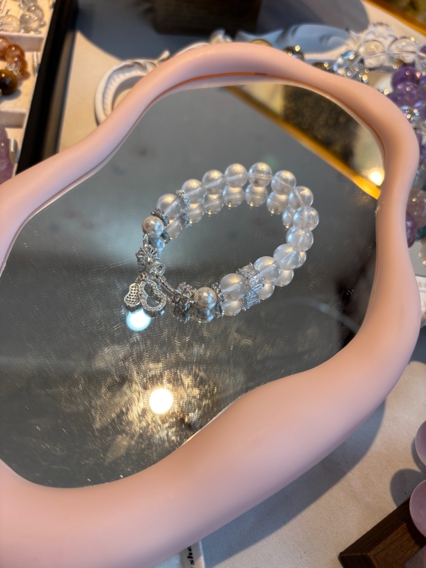 [柚金手作]12mm奶白晶 设计百搭福利款款 多样性发1