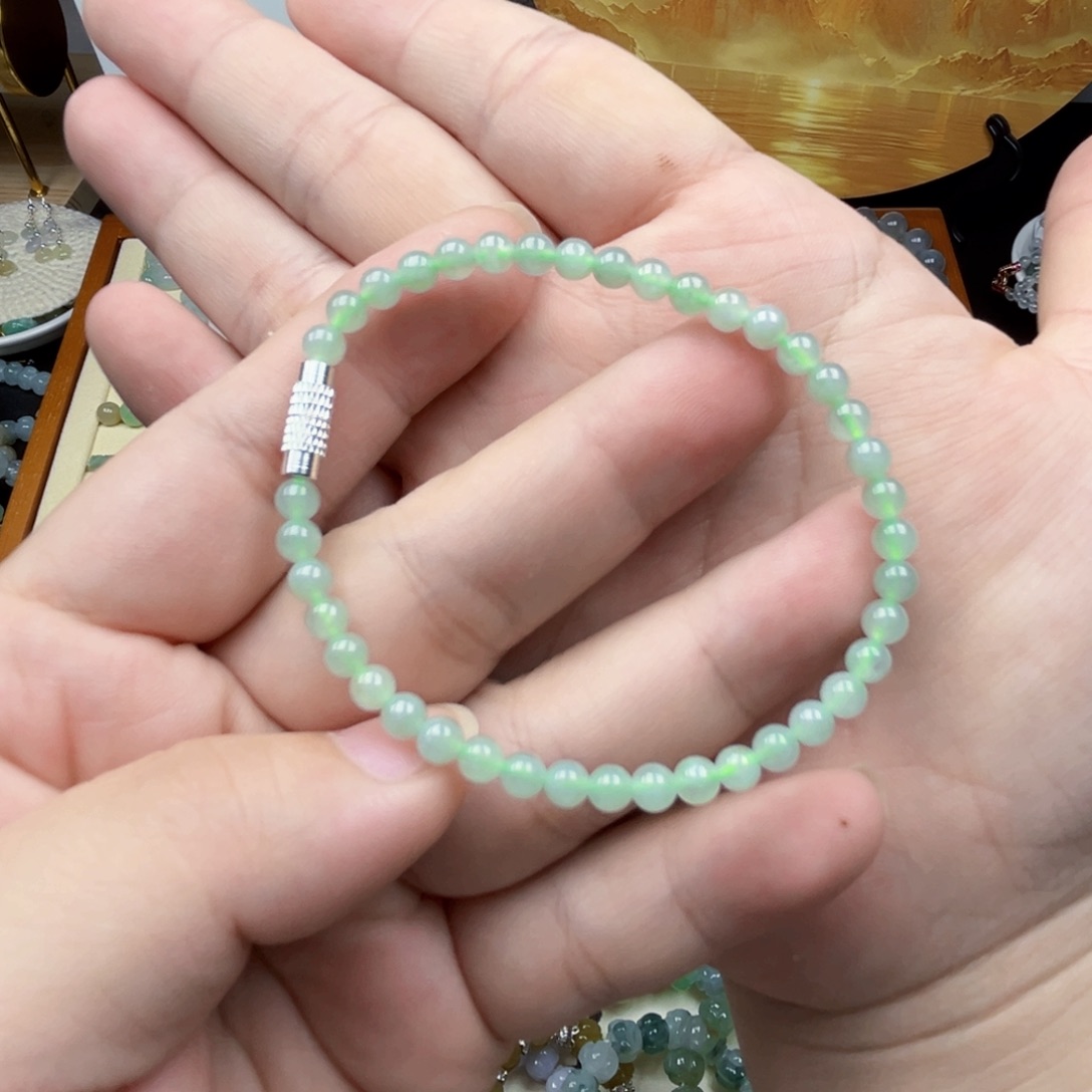 未镶嵌手链翡翠手串