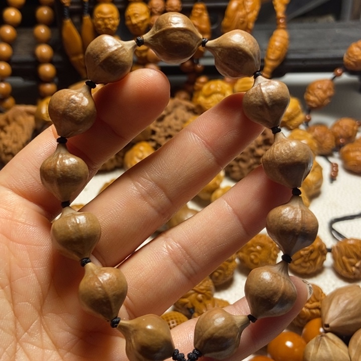 【闪购商品】橄榄核手串/手链蜜桃素核1.34