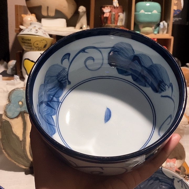 搪瓷面碗青花默认瑕疵