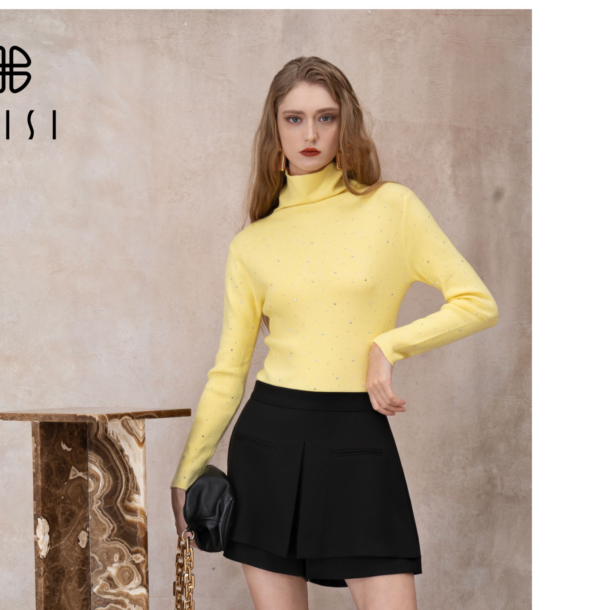 BAISI百丝ABYM512116Y1毛衣黄色【冬装】