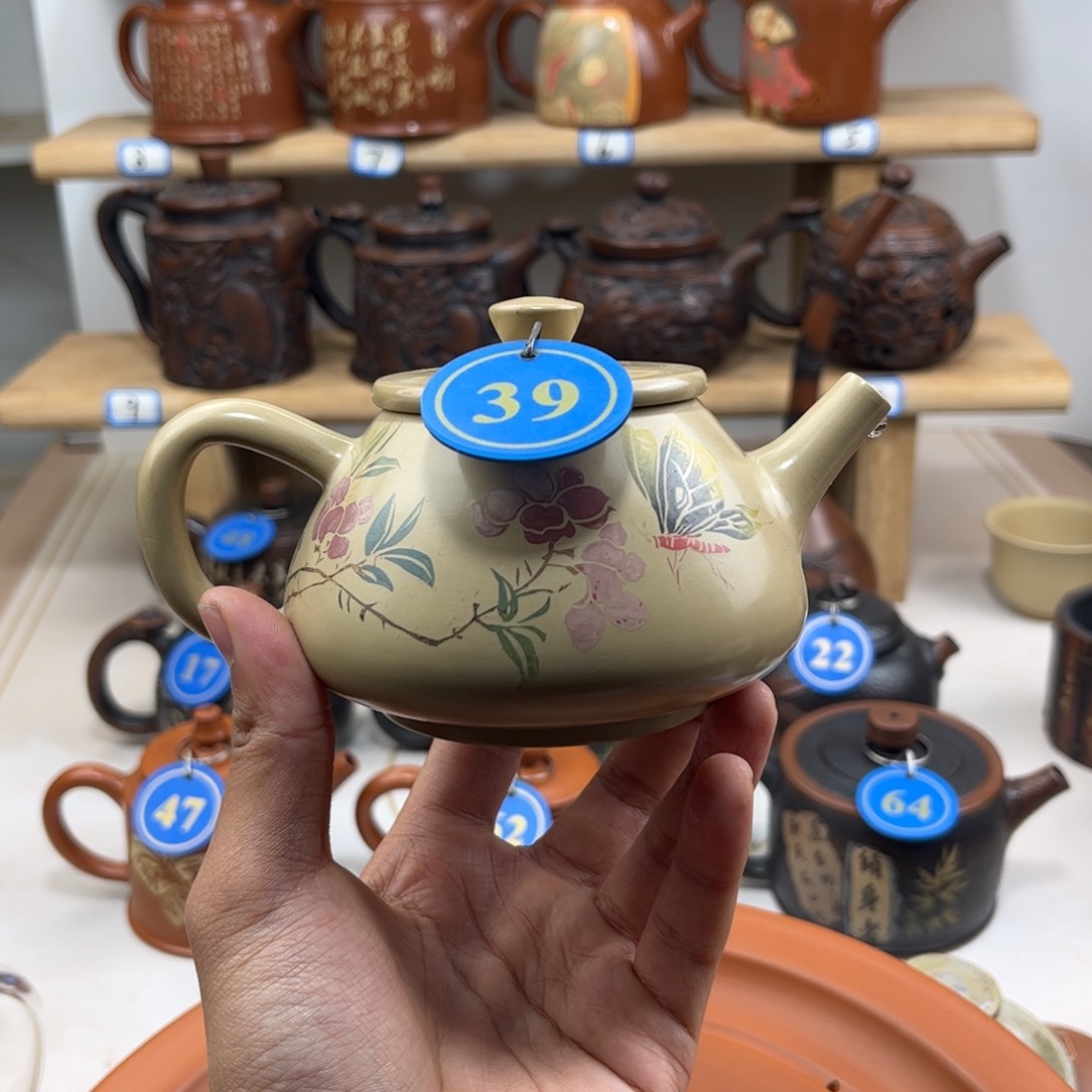 壶建水紫陶老手艺人全手工制作