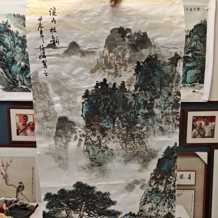 国画贾海瑞老师现场定制