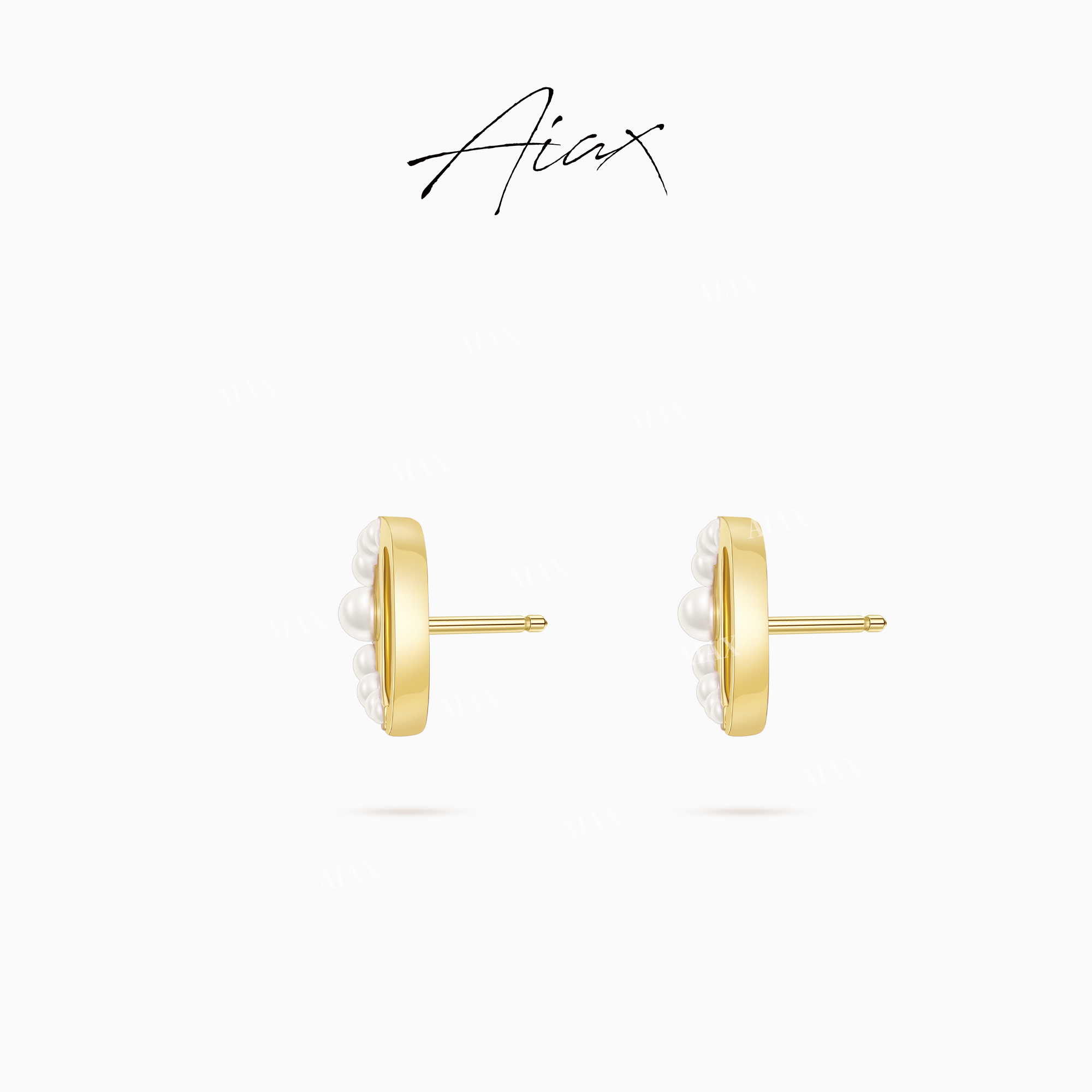 AIAX 出游季 夏上新 轻奢精致简约高级感猪鼻子珠珠耳环TSL2950