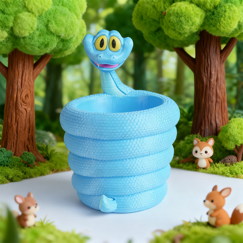 【直播】疯狂动物城周边 盖瑞蛇笔筒