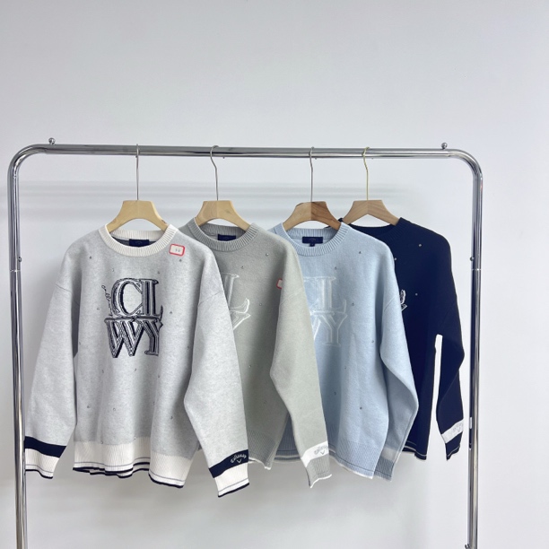 O122 套头厚实运动休闲长袖针织毛衣