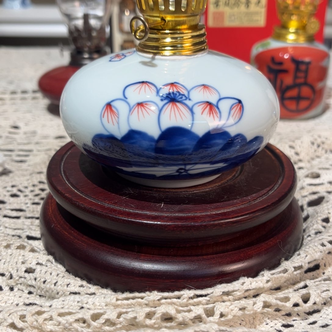 摆件景德镇陶瓷香薰灯