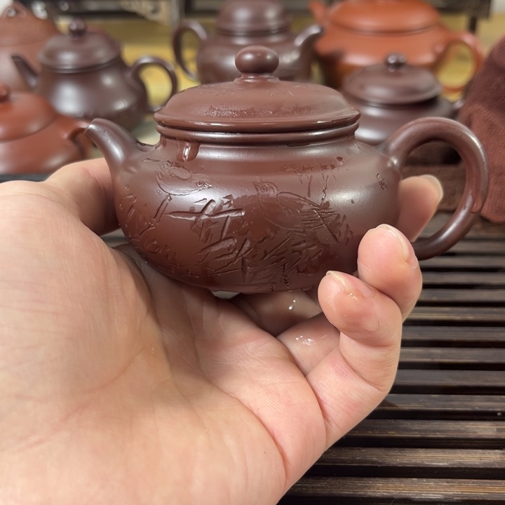 紫砂茶壶原矿紫砂半手工制作