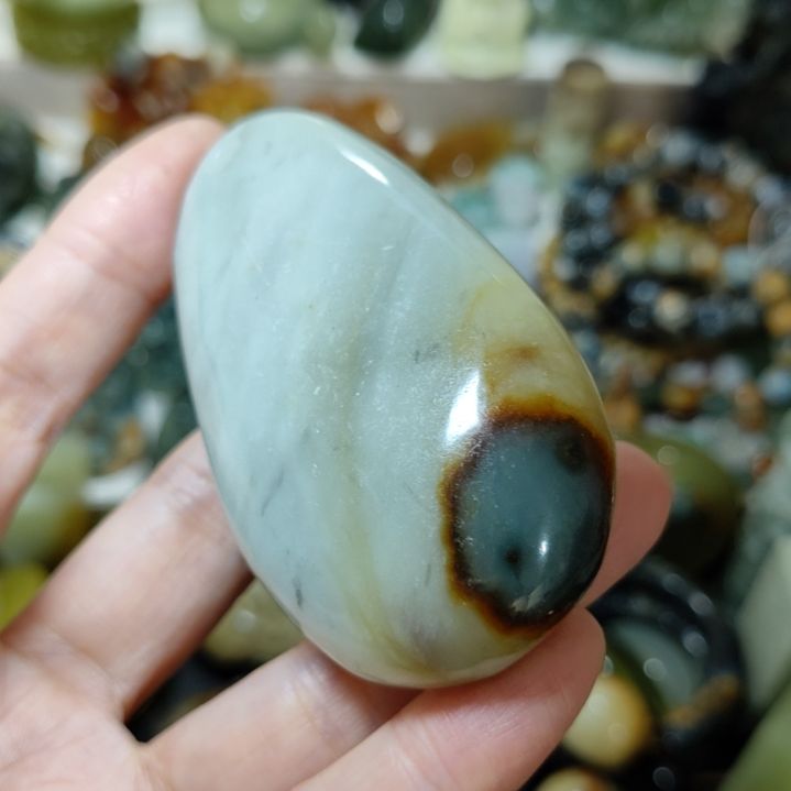 岫玉未镶嵌手把件款式