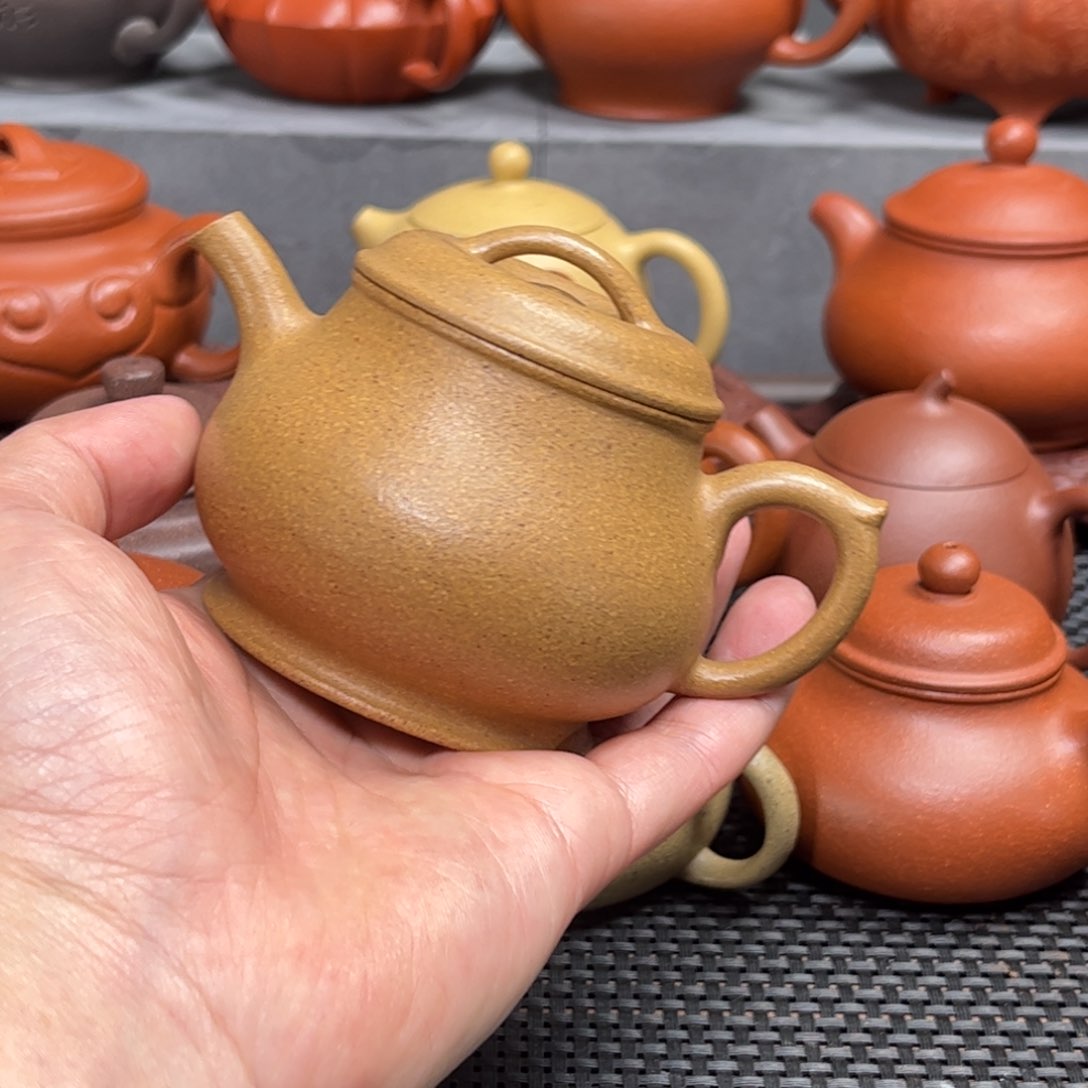 紫砂茶壶紫砂艺术茶具套装黄金段