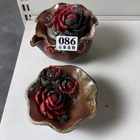 瓷片柴烧柴烧柴烧086一套