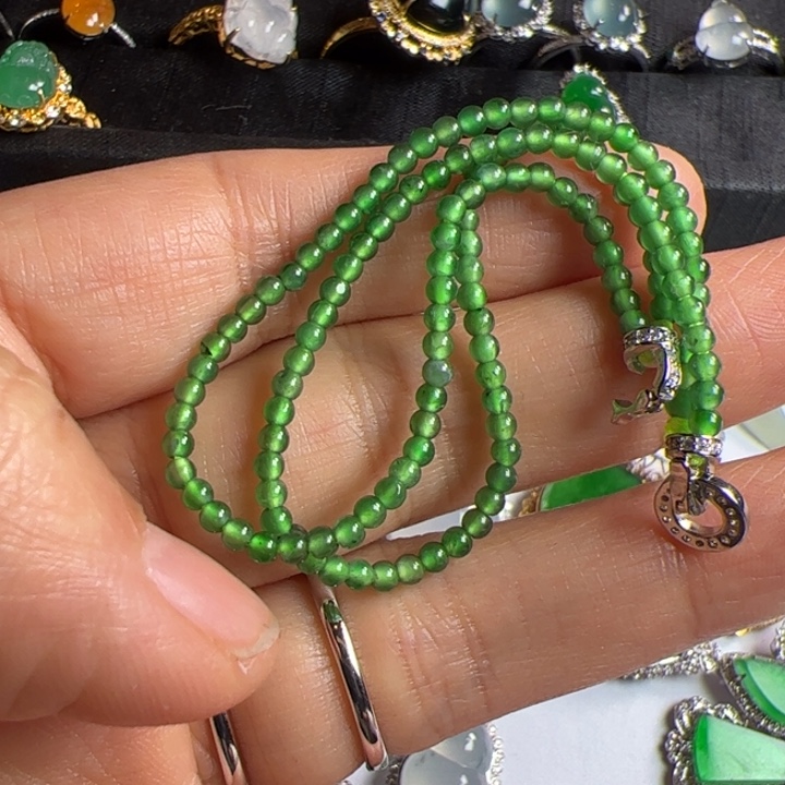 翡翠手链未镶嵌翡翠吊坠项链