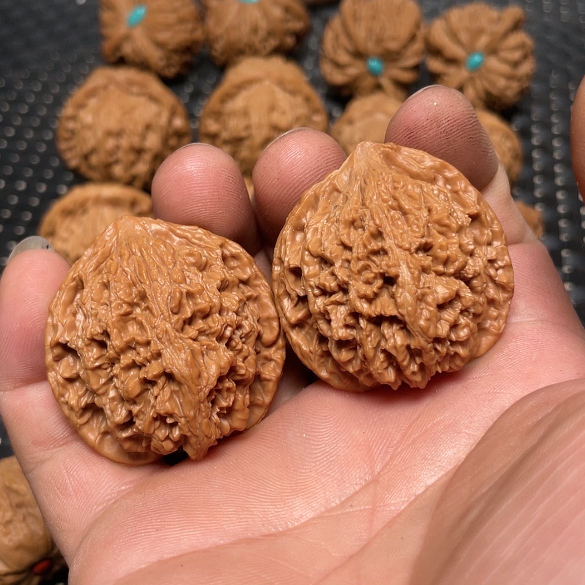 【闪购商品】文玩核桃把件38流星雨狮子头