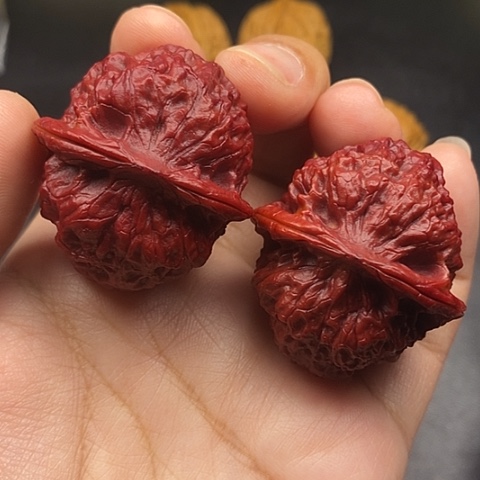 文玩核桃把件41尺麒麟狮子