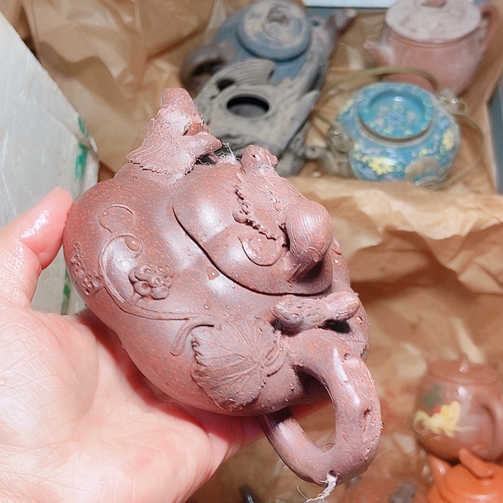 紫砂茶杯宜兴紫砂手工制作