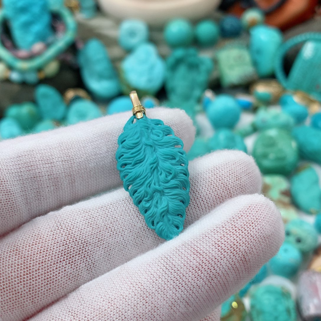 绿松石未镶嵌珠宝半成品