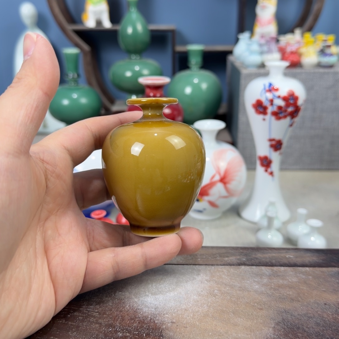 陶瓷手工小花器摆件