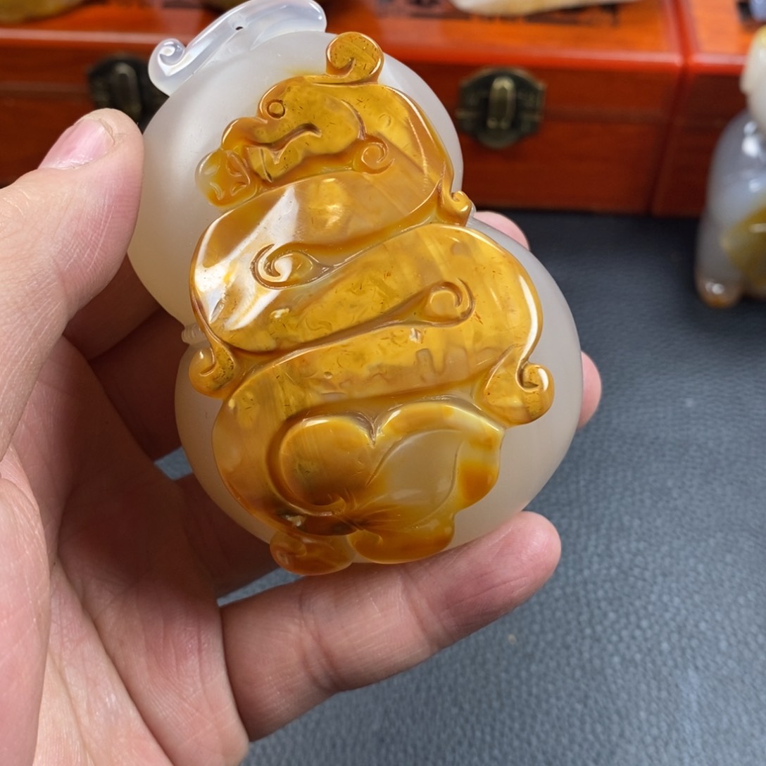 玛瑙/玉髓手把未镶嵌